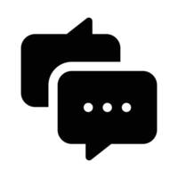 Simple Talk Show solid icon. The icon can be used for websites, print templates, presentation templates, illustrations, etc vector
