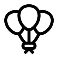 Simple Balloons icon. The icon can be used for websites, print templates, presentation templates, illustrations, etc vector