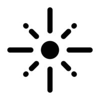 Simple Fireworks solid icon. The icon can be used for websites, print templates, presentation templates, illustrations, etc vector