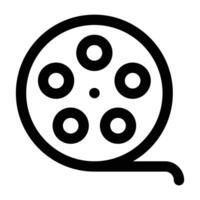 Simple Film icon. The icon can be used for websites, print templates, presentation templates, illustrations, etc vector