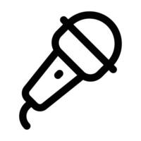 Simple Microphone icon. The icon can be used for websites, print templates, presentation templates, illustrations, etc vector
