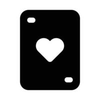 Simple Poker Cards solid icon. The icon can be used for websites, print templates, presentation templates, illustrations, etc vector