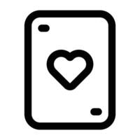 Simple Poker Cards icon. The icon can be used for websites, print templates, presentation templates, illustrations, etc vector