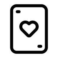 Simple Poker Cards icon. The icon can be used for websites, print templates, presentation templates, illustrations, etc vector