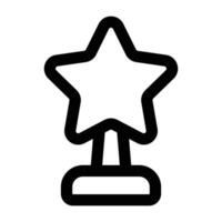 Simple Award icon. The icon can be used for websites, print templates, presentation templates, illustrations, etc vector