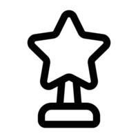 Simple Award icon. The icon can be used for websites, print templates, presentation templates, illustrations, etc vector