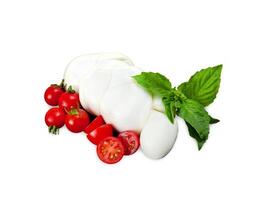 Mozzarella di Bufala, fresh cheese, italian dairy product. photo