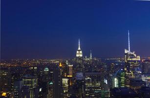 vista aérea de la ciudad de nueva york foto