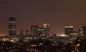 nuevo York ciudad por noche foto