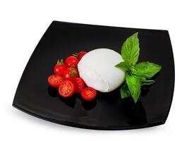 Mozzarella di Bufala, fresh cheese, italian dairy product. photo