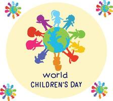 world childrens day vector