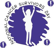 National cancer survivors day vector