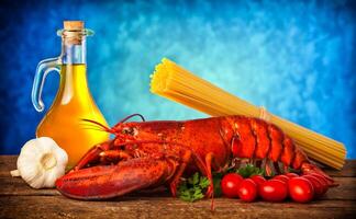 Recipe of lobster with linguine photo