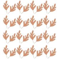 Hand drawn leaves pattern for background, fabric print vector