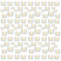 Hand drawn pastel arch pattern on white backgroud vector