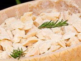Pieces of parmesan photo