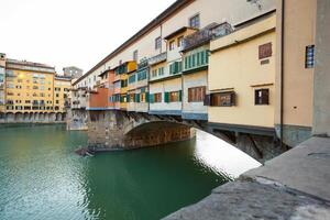 Bridge Ponte Vecchio at sunset, Florence. photo