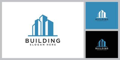 Building logo design template vector