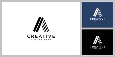 initial letter A logo vector