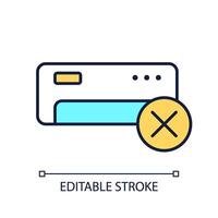 AC unit error RGB color icon. Non operational appliance. Broken AC unit. HVAC issue. Repair needed. System failure. Isolated illustration. Simple filled line drawing. Editable stroke vector