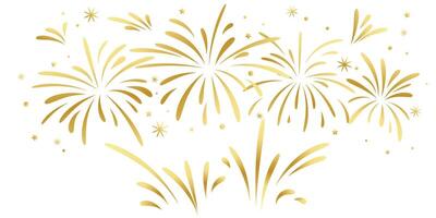 beautiful fireworks background illustration vector