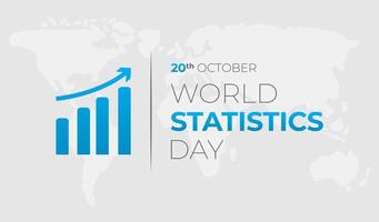World Statistics Day Background Illustration vector