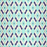 Elegant Blue Seamless Pattern with Geometric Rhombus Shapes and Gold Details vector