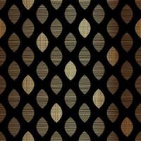 Gold Texture Geometric Seamless Pattern Design on Black Background vector