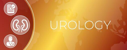 urología bandera ilustración diseño para internacional antecedentes vector