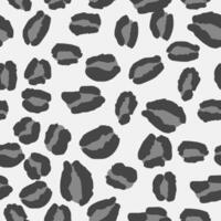 Gray Leopard Print Repeat Pattern Design vector