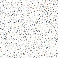 Terrazzo Stone Texture Seamless Pattern Design on Whie Background vector