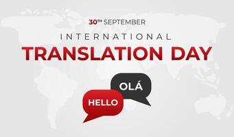 International Translation Day Background Illustration vector