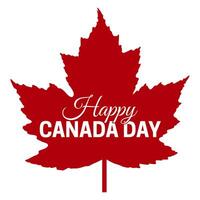 Happy Canada Day Isolated Illustration Sign vector