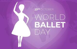 World Ballet Day Background Illustration vector