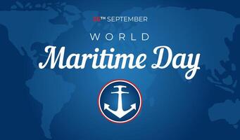 World Maritime Day Background Illustration vector