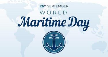 World Maritime Day Background Illustration vector