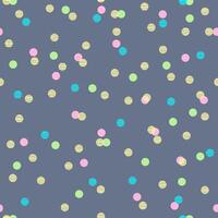 Dotted Seamless Gray Background Pattern with Colorful Dots vector