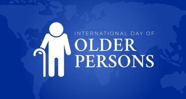 internacional día de más viejo personas ilustración vector