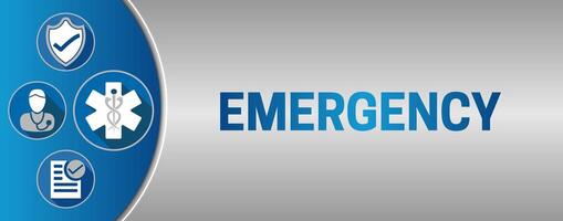 Emergency Gray and Blue Illustration Background Design vector