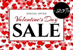 Valentine's Day Sale Background Design vector