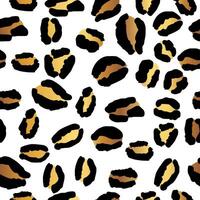 Gold Leopard Print Repeat Pattern vector