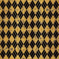 Art Nouveau Style Gold Black Terrazzo Stone Texture Seamless Pattern Design on Geometric Background vector
