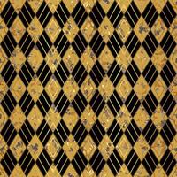 Art Nouveau Style Gold Black Terrazzo Stone Texture Seamless Pattern Design on Geometric Background vector