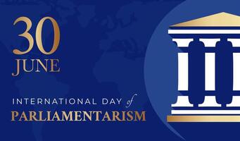 International Day of Parliamentarism Background Illustration vector