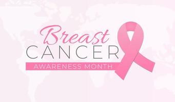 Breast Cancer Awareness Month Background Illustration vector
