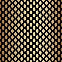 Gold Geometric Seamless Pattern Design on Black Background vector