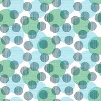 Green and Blue Geometric Pattern Design on White Background with Circles vector