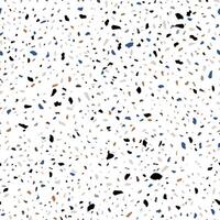 White Terrazzo Stone Texture Seamless Pattern Design vector