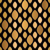 Elegant Stylish Gold Geometric Seamless Pattern on Black Background vector