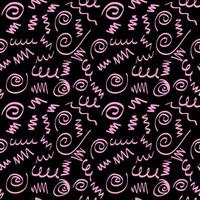 Scribble Spiral Seamless Pattern Background vector